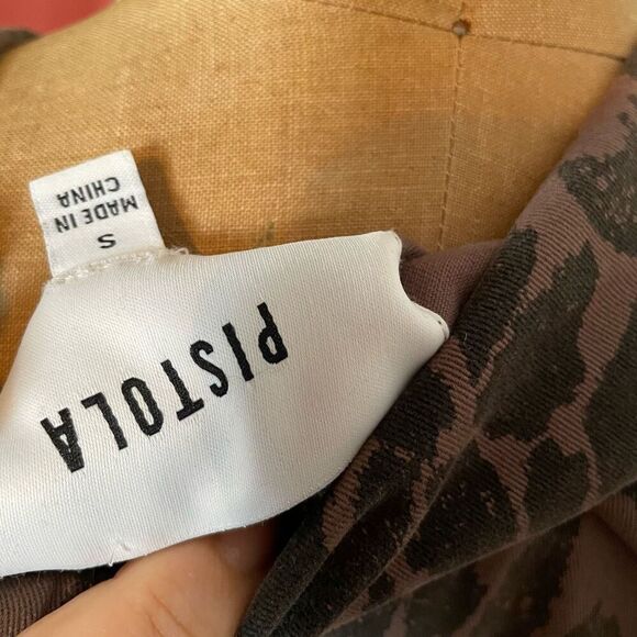 PISTOLA | jagged leopard print utility jacket S - Picture 9 of 11